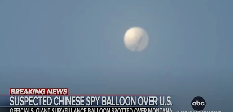 Siły zbrojne USA zestrzeliły chiński balon szpiegowski [Wideo]