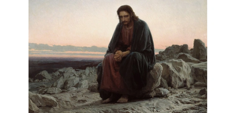 Jezus pości na pustyni