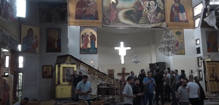 Zamachowiec samobójca wysadził się w prawosławnym kościele w Syrii