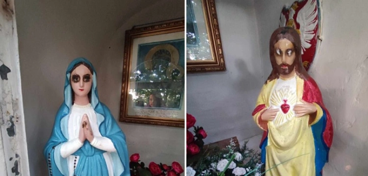 Skandaliczna profanacja zabytkowej Kapliczki Matki Bożej w Żuklinie