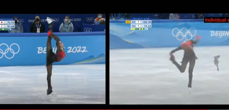 Rosja traci złoto, a jej łyżwiarka zostaje zdyskwalifikowana na 4 lata [Wideo]