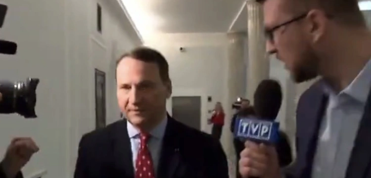 Wielki powrót ministra Sikorskiego. Kandydat na szefa dyplomacji… popycha dziennikarza
