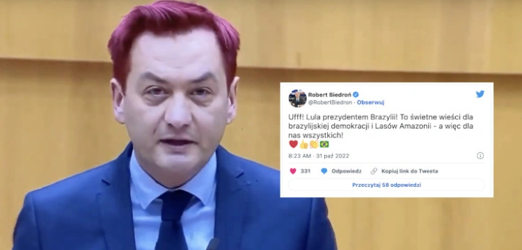 Obarczał Zełenskiego odpowiedzialnością za wojnę, teraz został prezydentem Brazylii. Polska lewica w euforii