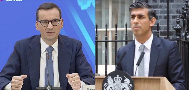 „Potwierdzimy siłę naszego sojuszu”. Pierwsza rozmowa Morawieckiego z Sunakiem
