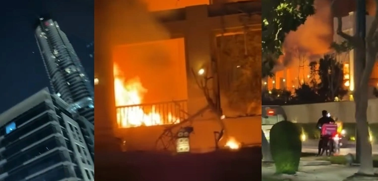 [Wideo] Rakiety nad Dubajem. Iran uderza w ZEA, eksplozja w luksusowym hotelu