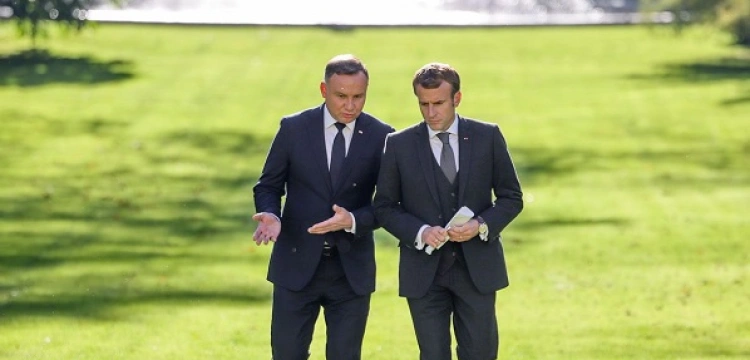 Po wizycie w Kijowie Macron zadzwonił do prezydenta Dudy
