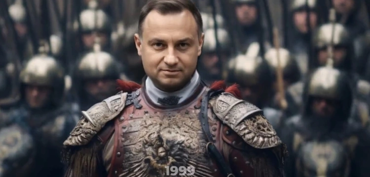 Ten film robi furorę w sieci! Liderzy NATO, wśród nich prezydent Duda jako husarz