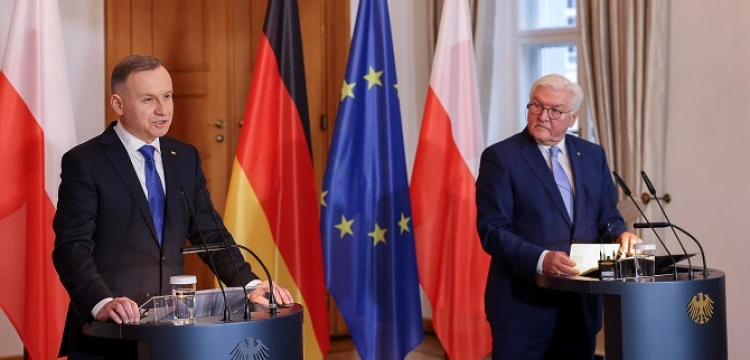 Prezyndent Duda w Berlinie: Wysłanie rakiet Patriot do naszego kraju Polacy przyjęli jako ważny gest