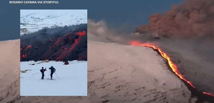 Spektakularna erupcja Etny przyciąga tłumy turystów – władze apelują o ostrożność [Wideo]