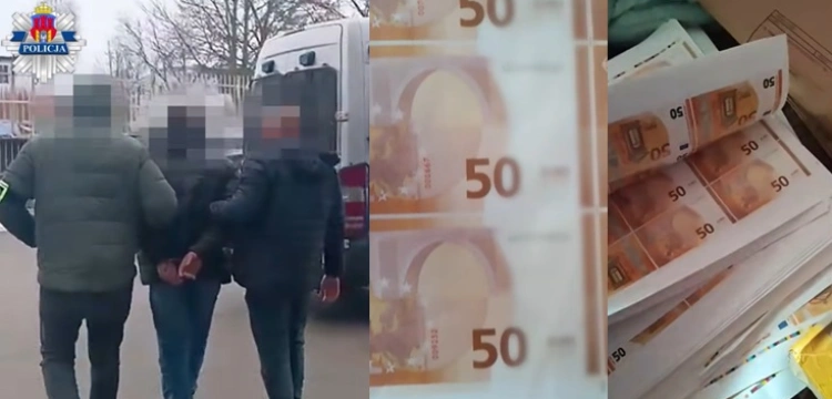 Zabezpieczono ponad 13 tysięcy podrobionych banknotów euro – zatrzymany 50-latek [Wideo]