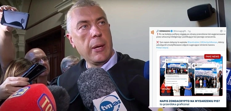 Manipulacja zdjęciem ws. Zondacrypto. Demagog punktuje wpisy Grabca i Giertycha