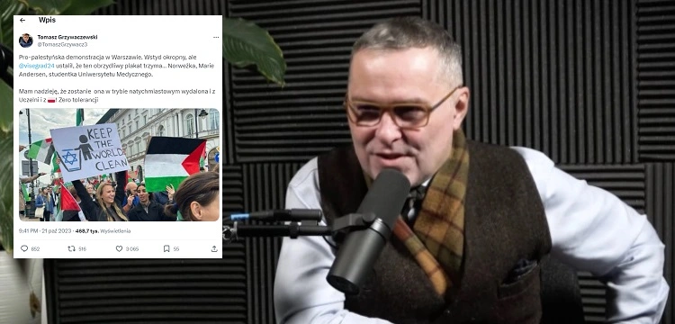 Gmyz ostro o skandalicznym antysemickim marszu w Warszawie: „ratusz nie zażądał rozwiązania”