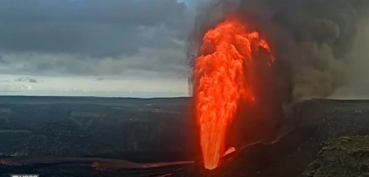 Megaerupcja Kīlauea na Hawajach: lawa wystrzeliła na ponad 100 metrów