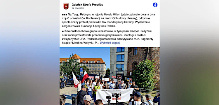 „Stop banderyzacji Ukrainy!” W Gdańsku nie zapomniano o ofiarach Wołynia