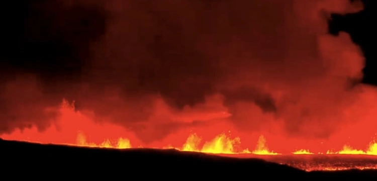 Islandia: ogromny wybuch wulkanu. Grindavik zniknie z powierzchni ziemi?