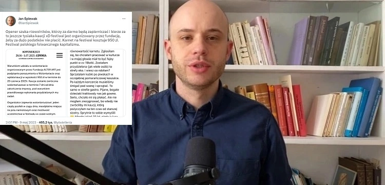 Śpiewak ostro: Open'er szuka niewolników