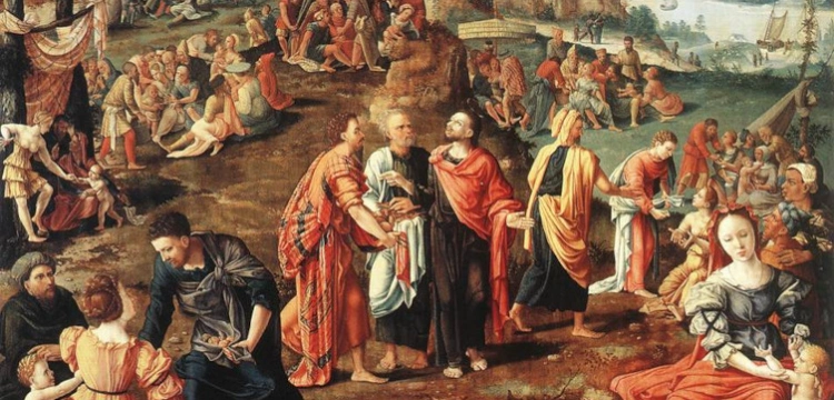 Jezus cudownie rozmnaża chleb