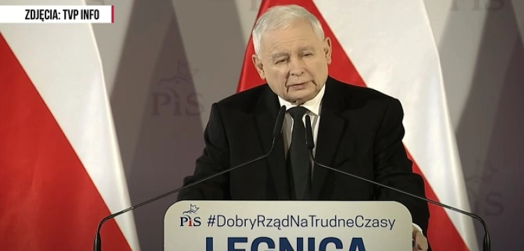 Jarosław Kaczyński w Legnicy o sfederalizowanej Europie: to byłoby przejście spod buta sowieckiego pod but niemiecki