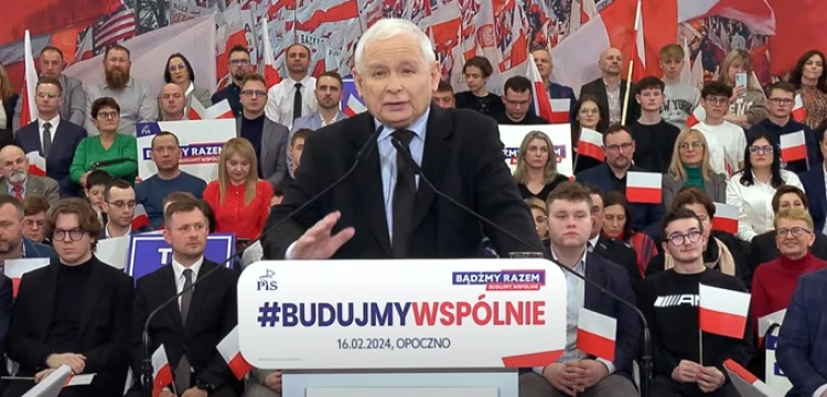 Prezes PiS: Obecna władza legitymuje się przez oszustwo i zwijanie Polski