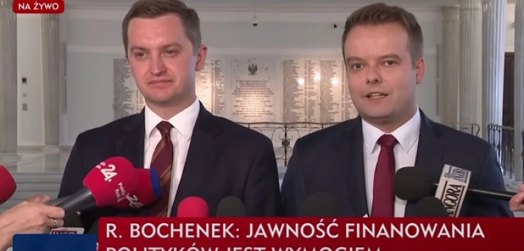 Politycy ZP apelują do Tuska, Hołowni i Mentzena o ujawnienie majątków