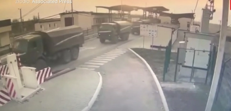 Duża kolumna rosyjskich pojazdów zbliża się do Zaporoża od strony Mariupola