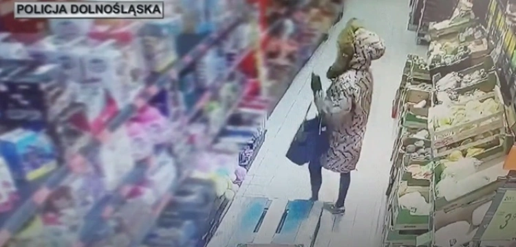 Kradł w sklepie przebrany za kobietę [Wideo]