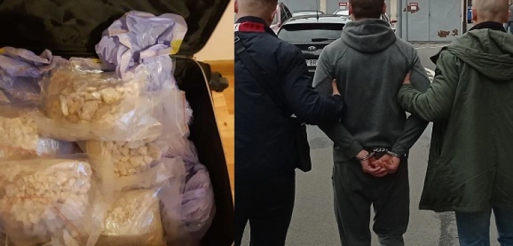 Cela plus! Kraków. Policja zatrzymała dilera podczas próby wyrzucenia przez okno walizki z 14 kg mefedronu