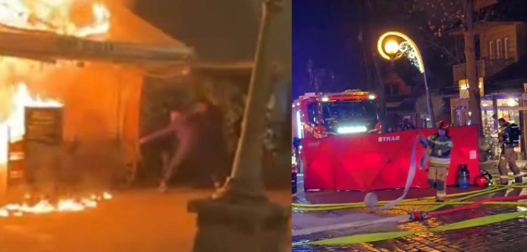 Ogień na Krupówkach: restauracja w ogniu, ranni ewakuowani [Wideo]