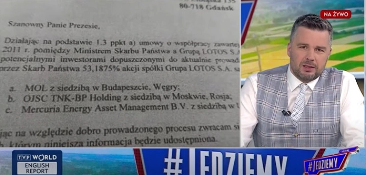 Rachoń ujawnia nowe dokumenty: rząd Tuska chciał sprzedać Lotos Rosjanom. Mógł go kupić nawet... Gazprom!