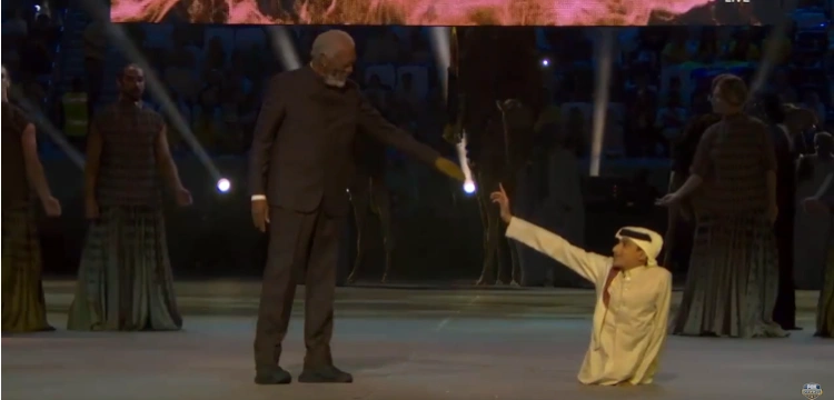 Mundial w Katarze: organizatorzy wynajęli Morgana Freemana. Groteskowa ceremonia otwarcia