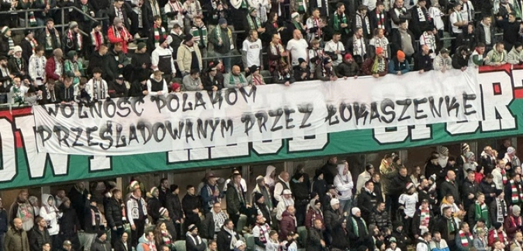 Kibice Legii stanowczo przeciwko reżimowi Łukaszenki: "Śmierć dla tyrana i jego pomagierów"