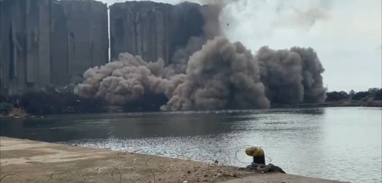 [WIDEO] Kolejna katastrofa w Libanie. Zawalił się silos