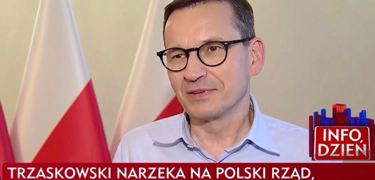 Morawiecki punktuje Trzaskowskiego, żalącego się na obniżkę podatków przez rząd: „My możemy go naprawdę nauczyć”