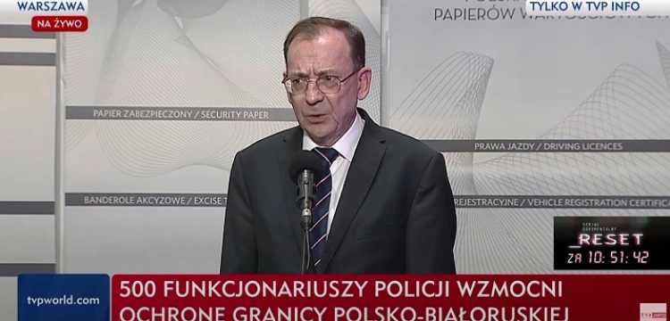 Min. Kamiński: Napięta sytuacja na granicy z Białorusią. Możliwa dużej ilość “żołnierzy” grupy Wagnera [Wideo]