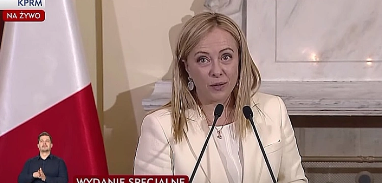 Meloni: "Polska moralną granicą Zachodu"