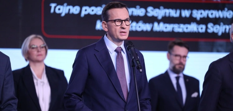 Morawiecki żąda tajnego posiedzenia Sejmu: Sprawa Czarzastego musi być natychmiast wyjaśniona