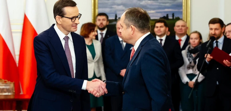 Premier Morawiecki o ustępującym ministrze Szymańskim: Jego praca dla Polski znajdzie swoją kontynuację