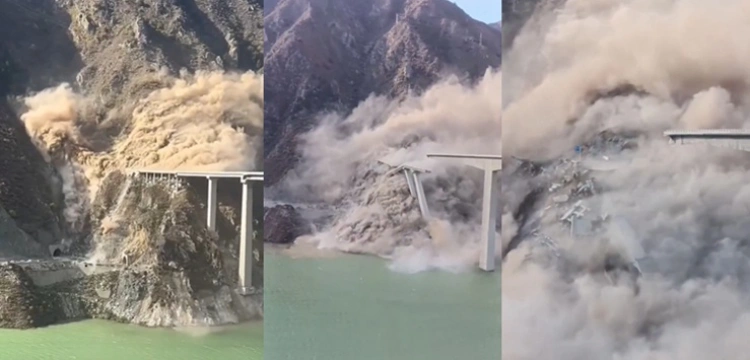 Chiński cud inżynierii runął w przepaść [Wideo]