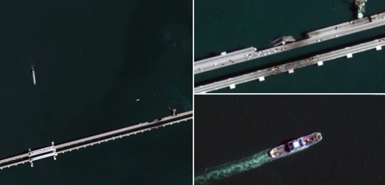 Most Krymski jednak zamknięty - nowe zdjęcia satelitarne