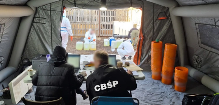 CBŚP zlikwidowało laboratorium klofedronu w woj. dolnośląskim