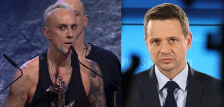 Nergal znieważa Matkę Bożą i chwali Trzaskowskiego za zdejmowanie krzyży