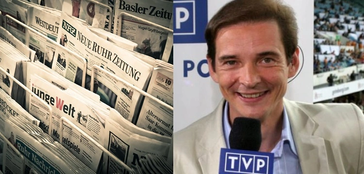 Niemieckie media zadowolone z zawieszenia Przemysława Babiarza