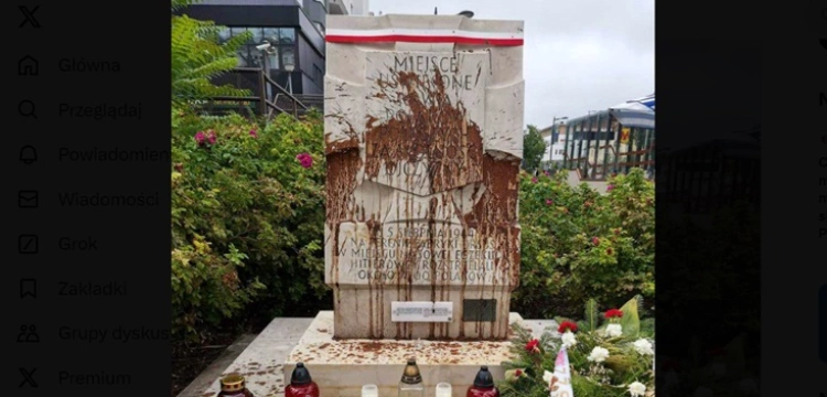 „Co za zezwierzęcenie i hańba” - zdewastowano miejsce pamięci Ofiar Rzezi Woli