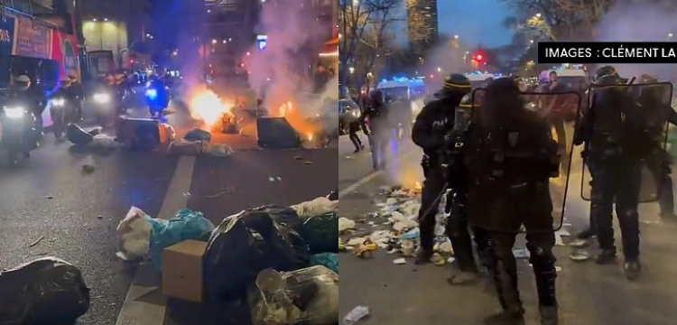 Ogromne protesty we Francji. Płoną ulice Paryża [Wideo]