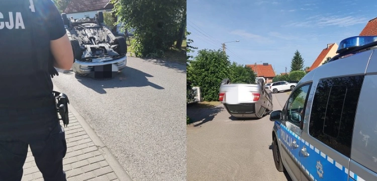 Dachowała po tym, jak mucha wleciała jej do auta