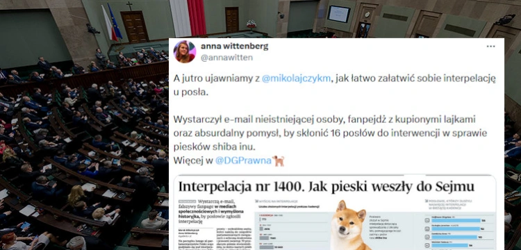 fronda, portal poświęcony, informacje z polski, informacje z świata Niebywałe Tak posłowie Polski 2050 dali się nabrać na prowokację dziennikarską i złożyli interpelację