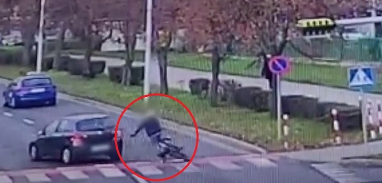 Koszmarne potrącenie rowerzystki w Zielonej Górze [Wideo]