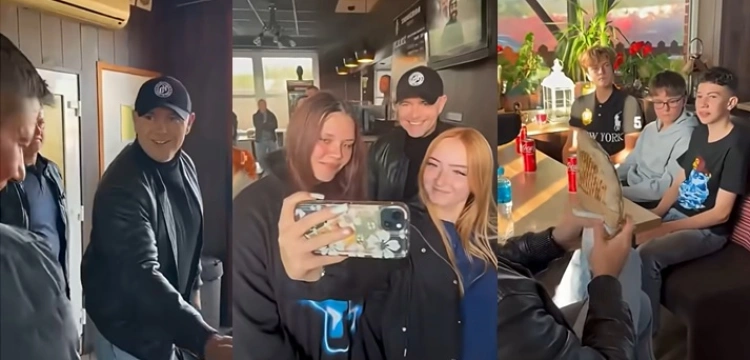 „Prezydenckie rollo” hitem internetu. Karol Nawrocki dotrzymał słowa i zjadł kebaba z uczniami [Wideo]