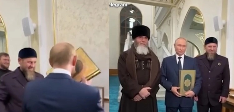 „Obrońca chrześcijan” Putin całuje Koran. Przeszedł na islam?