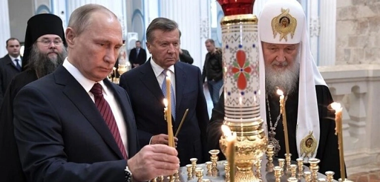 Putin udaje Mesjasza w walce przed szatanami z Zachodu